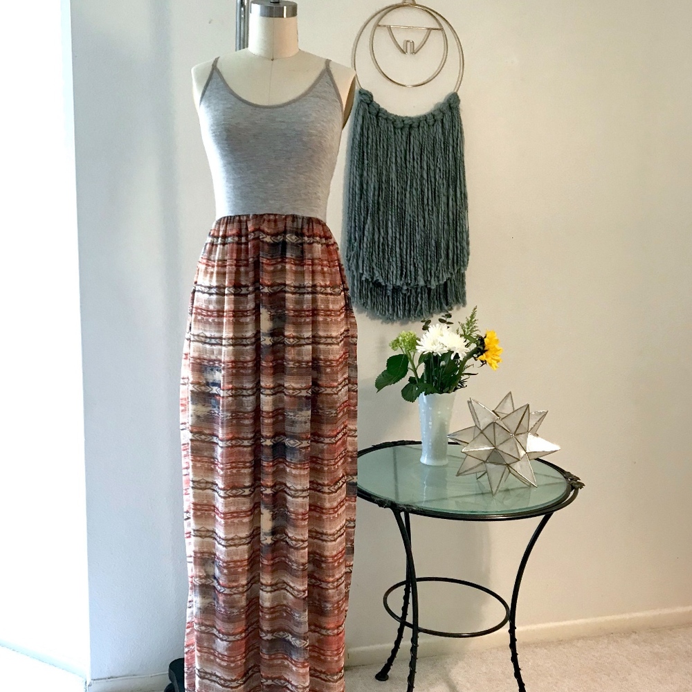 Southwestern Print Ecoté Maxi Dress